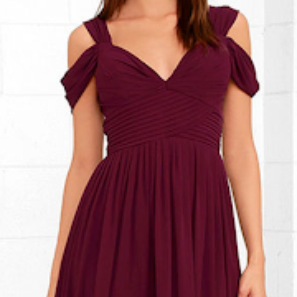 MAKE ME MOVE BURGUNDY MAXI DRESS LULUS